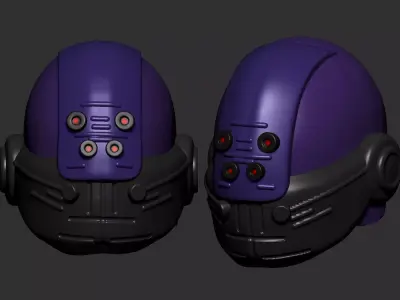 helmet high poly sculpt 3d printable ver 7 3D model 3D model 217