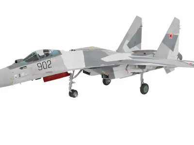 Sukhoi Su 35 Fighter Jet 3D model