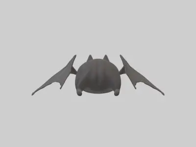 Lying Bat Model 1 Low-poly 3D model