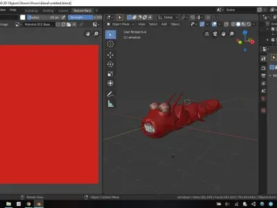 Worm free Free low-poly 3D model