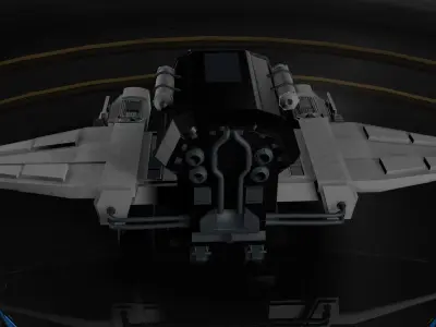 Spaceship 3D model 19