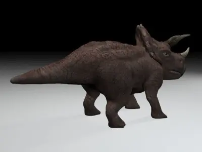 Triceratops dinosaur Low-poly 3D model
