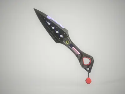 Sci-Fi Knife - Kunai 3D model
