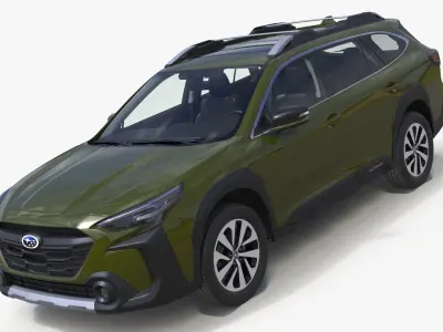 Subaru Outback 2025 Green 3D model