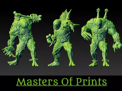 Monstrosities of the Tomb vol2   3 models 3D print model 3D print model