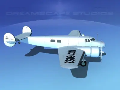 Lockheed L10 Electra Daily Express 1 3D model
