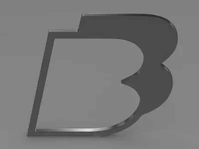 BB logo 3D model