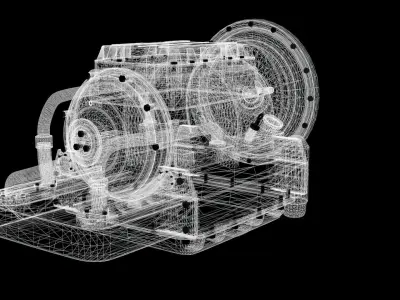 Transmission VOITH DIWA 6 Free 3D model
