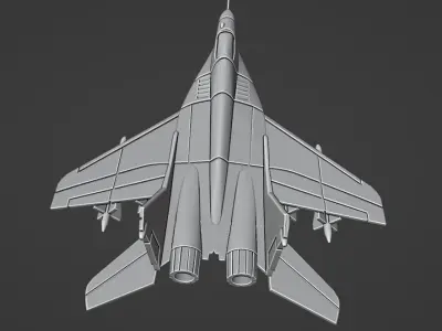 Mikoyan MiG-29 Fulcrum-A 3D print model