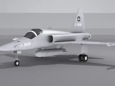 Northrop F-5 Low-poly 3D model