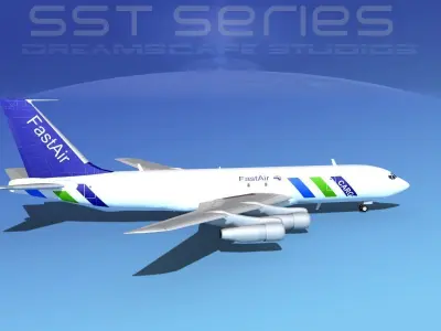 Boeing 707-320 SS Fast Air 3D model