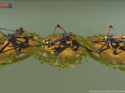 Siege Weapons Pack Low Poly Low-poly 3D model