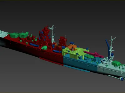IJN Agano Free 3D print model