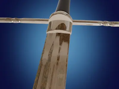 stylized weapon sword for the Middle Ages PBR low-poly GameReady Low-poly 3D model