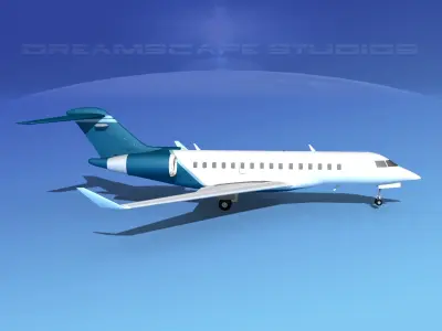 Global Express 8000 V07 3D model