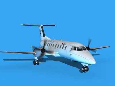 Embraer EMB120 Pacific Link 3D model