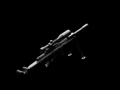Sniper Riffle 3D model