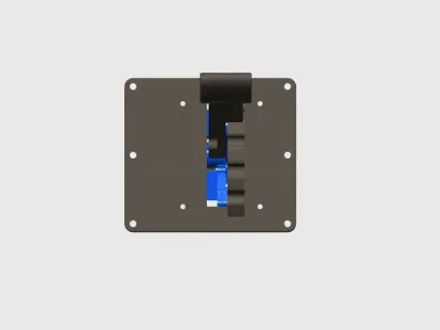 Flap Mechanism for Flight Simulator 3D Printable 3D print model