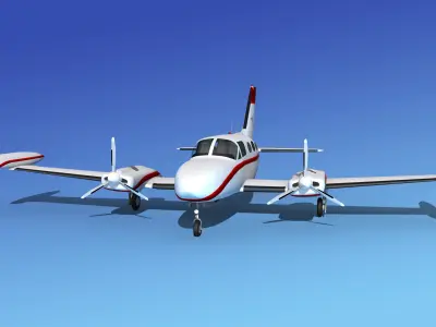 Cessna 421 Golden Eagle V12 3D model