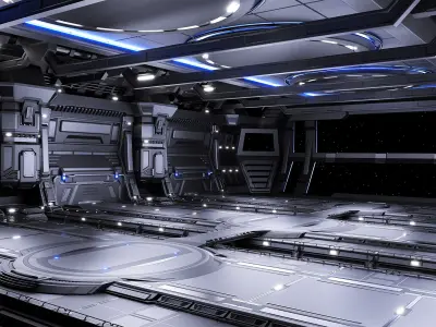 Sci-fi Scene for renders - The Last Star 3D model