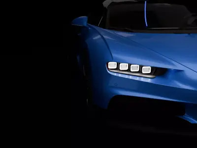 Bugatti Chiron Free low-poly 3D model