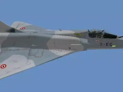 Mirage 2000-5 Low-poly 3D model