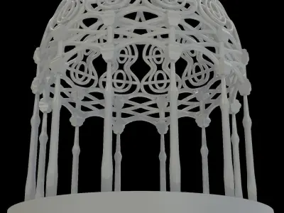 Rivendell Pergola Gazebo 3D print model
