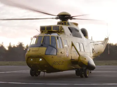 Westland Sea King HAR3 Royal Air Force 3D model