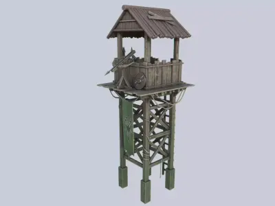 Watchtower Low-poly 3D model