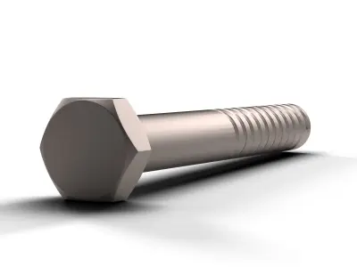  Hex Bolt Low-poly 3D model