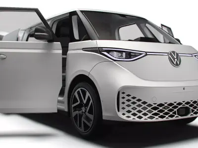 VW ID Buzz Cargo LWB HQInterior 2024 3D model