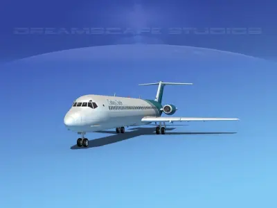 Douglas DC-9-50 Century Airlines 3D model