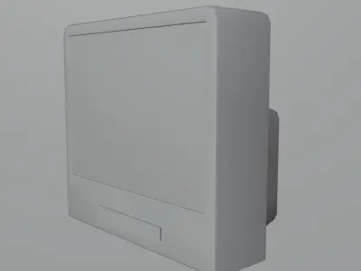 Television tv monitor Free low-poly 3D model