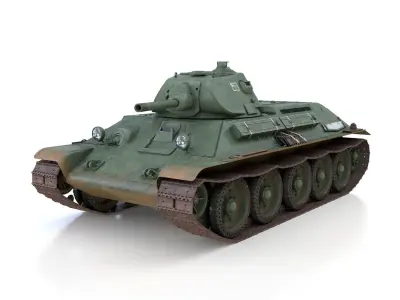 T-34-76 - Model 1940 -Soviet medium tank - 6MC 3D model