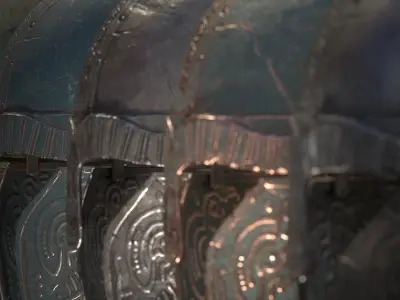 Viking Helmet Low-poly 3D model