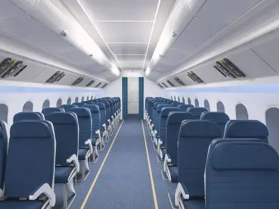 Airplane Cabin 3D model 3D model