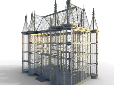 Victorian Gothic Ornamental Glasshouse 3D model