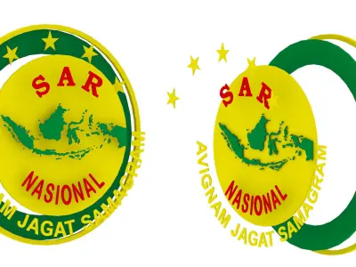 BASARNAS NASIONAL  3D Model Low-poly   3D model