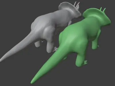 Triceratops game-ready Low-poly 3D model