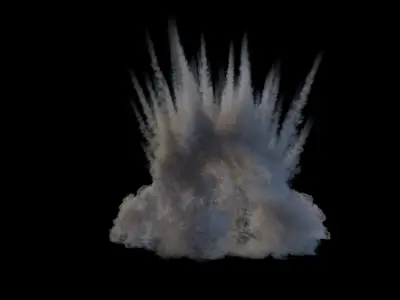 Houdini to Arnold - Shrapnel Explosion Asset Low-poly 3D model