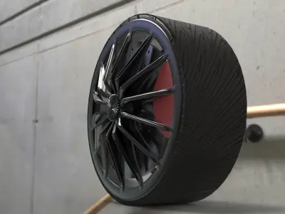 Car tire Free 3D model
