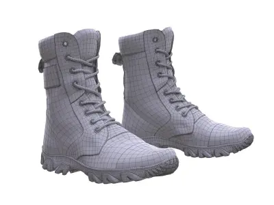 Boots Low-poly 3D model