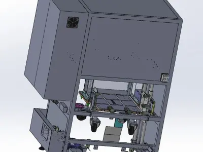 Elevator type loading and unloading equipment 3D model