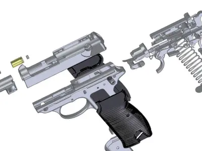 Walrher P38K 3D model