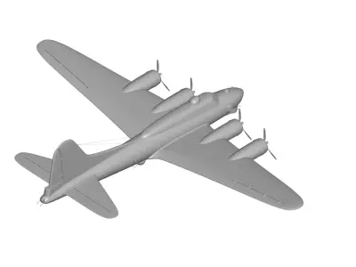 Boeing B-17 Flying Fortress 3D model