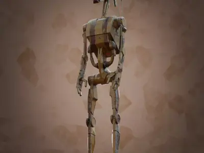 B1 model battle droid 3D model