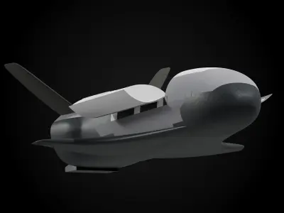 X-37B Spaceplane 3D model