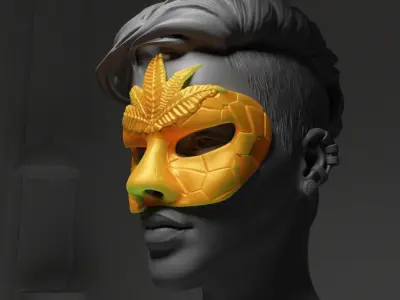 Prom Party Masquerade - Face Mask 3D print model