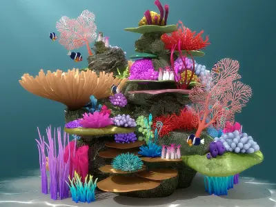 Coral Reef 3D model