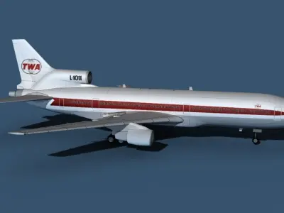Lockheed L-1011-50 Trans World 1 3D model